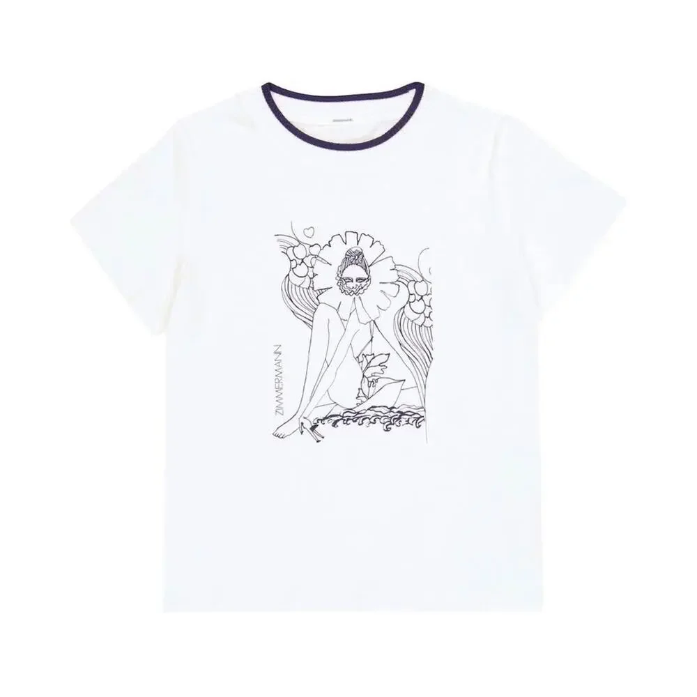ZIMMERMANN girl Anneke printed cotton T-shirt size 8